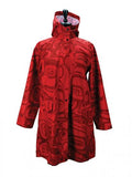 Raven Transforming Rain Coat - Red