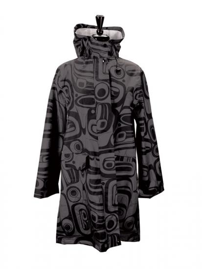 Raven Transforming Rain Coat - Charcoal