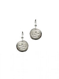 Silver Pewter Earrings - Eagle Sun