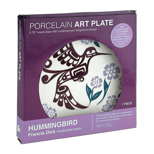 Art Plate | Purple Hummingbird
