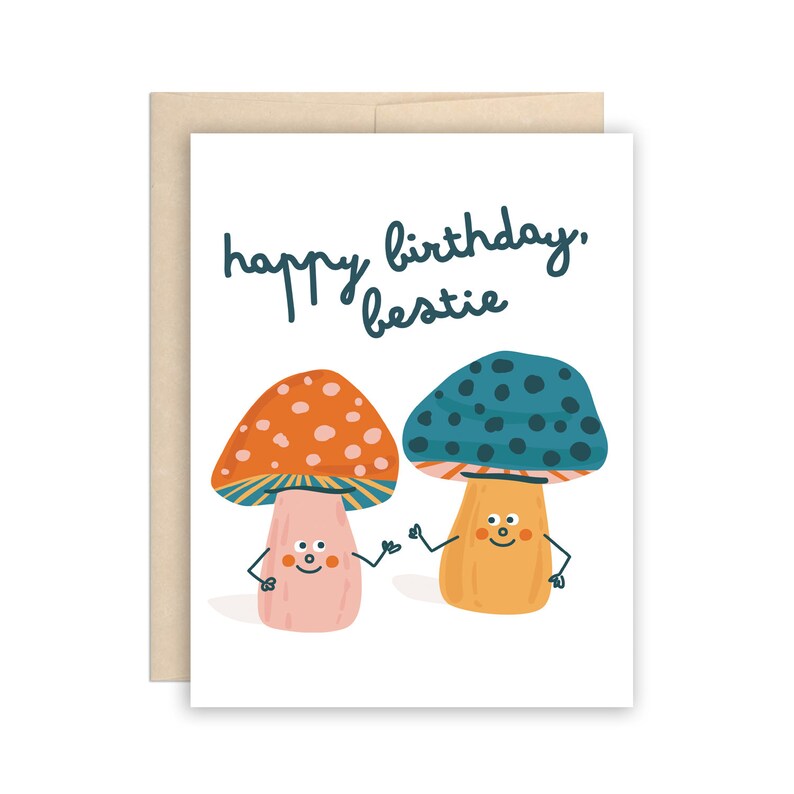 Card | Mushroom Bestie Birthday