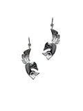 Silver Pewter Earrings - Lovebirds