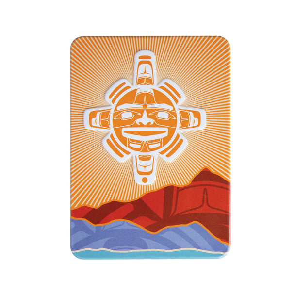 Embossed Metal Magnet | Chilkat Sun