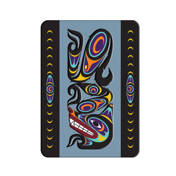 Embossed Metal Magnet | Urban Wolf