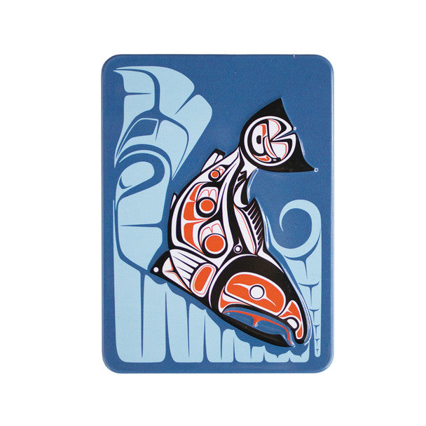Embossed Metal Magnet | Sockeye Salmon