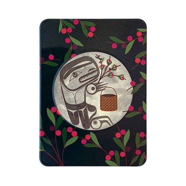 Embossed Metal Magnet | Berry Picker in the Moon