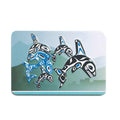 Embossed Metal Magnet | Orca Family