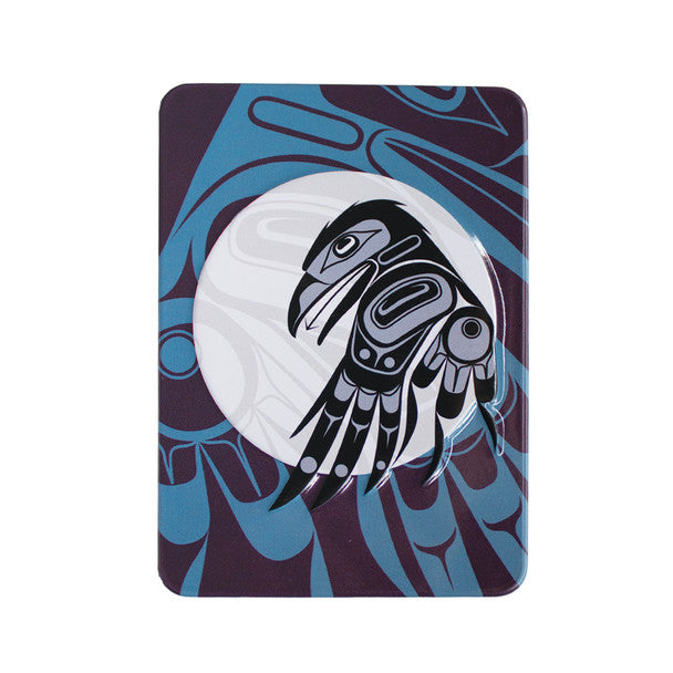 Embossed Metal Magnet | Raven Moon