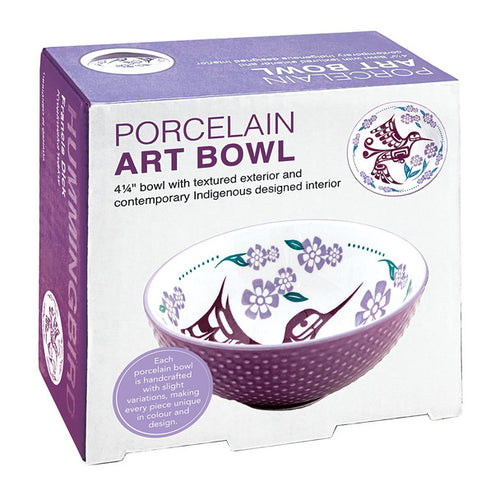 Art Bowl | Purple Hummingbird