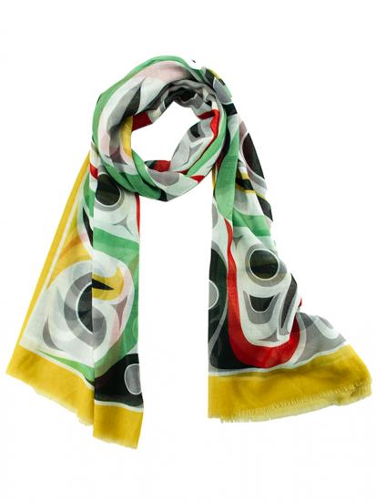 Salmon Shawl Gold - Jim Charlie