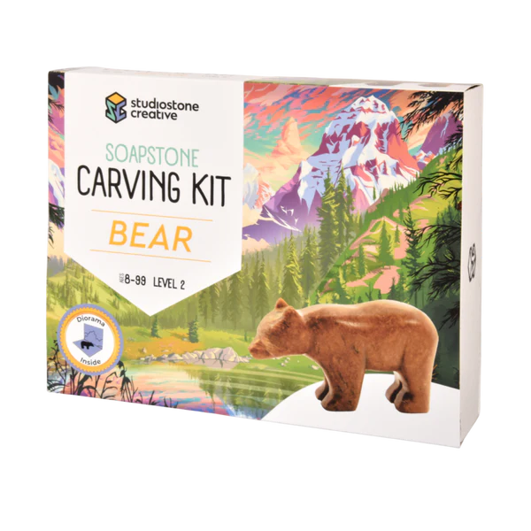 Soapstone Carving Kit - Bear