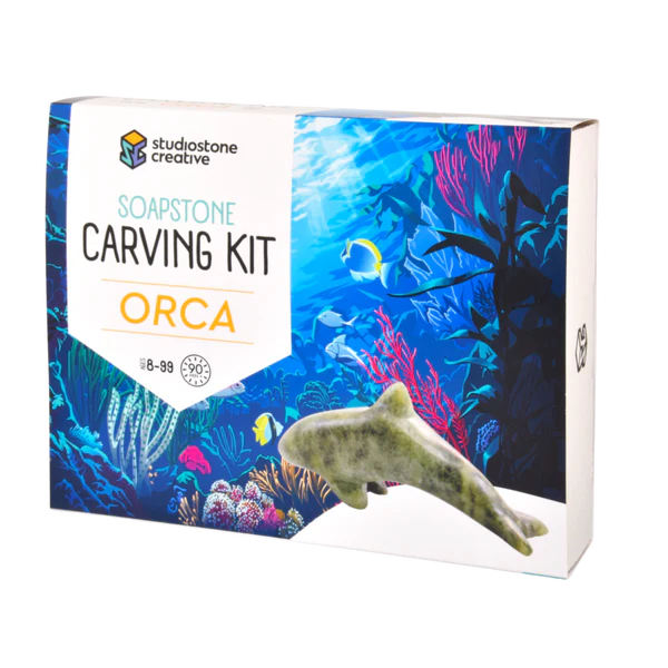 Soapstone Carving Kit - Orca