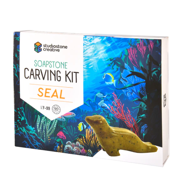 Soapstone Carving Kit - Seal