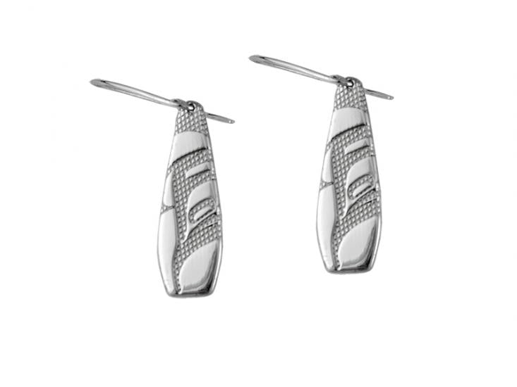 Silver Pewter Drop Earrings